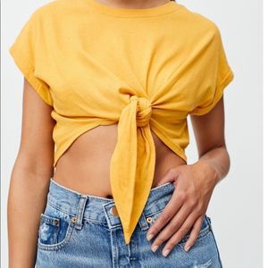 NEW Urban Outfitters tie front tee